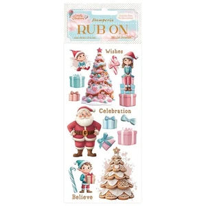Stamperia - CANDY CHRISTMAS - SANTA CLAUS - RUB ON - 4" x 8.5" - Picture 1 of 1