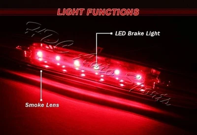 Luz de freno trasera LED 3RD para Buick Rainier/Isuzu Ascender cromada/lente de humo Foto 1 de 4