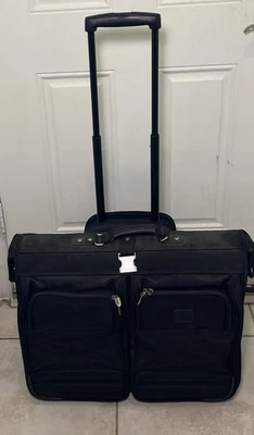 Dakota by Tumi Black Ballistic Nylon 23" Wheeled Rolling Garment Bag Luggage - Image 1 of 4