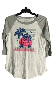 Modern Lux women’s 3/4 sleeve top California multicolored XXL Runs Small XL - Picture 1 of 5