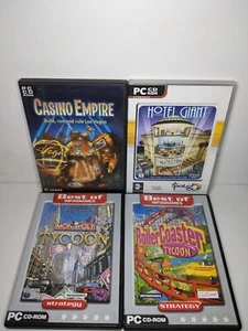 Pc Puzzle Strategy Games Monopoly Tycoon Rollercoaster Hotel Giant Casino Empire - Picture 1 of 6