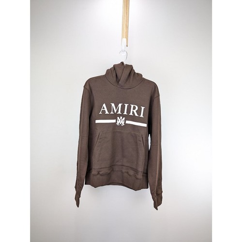 Felpa con cappuccio Amiri Q:2 Amiri MA Bar marrone nuova con etichette XX Large