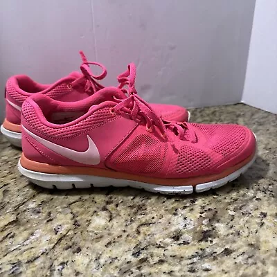 Pink Nike Flex Run Women’s  Sneakers size 8, Running Shoe Light Nike Cpix. - Image 1 of 4