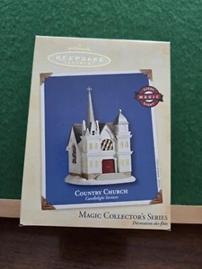 Hallmark Ornament Country Church Magic Collector Series New Inbox 2002 - Picture 1 of 5