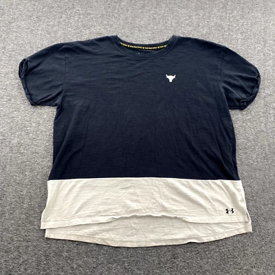 Camisa feminina Project Rock de algodão carregada L academia crossfit treino corrida - Imagem 1 de 4