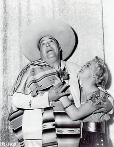 1953 Original Photo Jane Powell Jack E. Leonard "Three Sailors and a Girl" movie - Picture 1 of 2