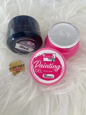 Fantasy ногтей ногтей гель UV LED картина гель черный и белый набор - Изображение 1 из 3