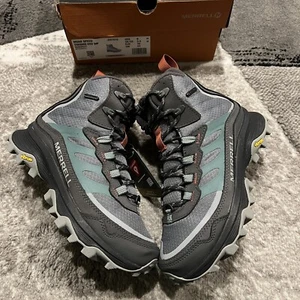 Merrell Moab Speed Thermo Mid WP Hiking Walking Boots Waterproof Women Sz 6 New - Picture 1 of 7
