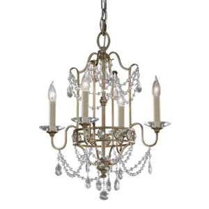 Lampadario classico argento trasparente glamour - Foto 1 di 6