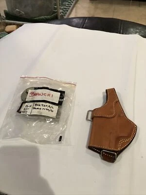 BIANCHI “13H SCORPION” TAN LEATHER LH BERETTA 92 SB/F PISTOL HOLSTER #S49 - Image 1 of 4