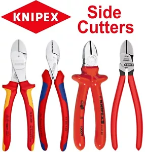 KNIPEX Side Cutters Pliers Electricians Wire Snips Cable Cutting All Types/Sizes - Picture 1 of 25