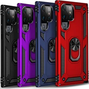 For Samsung Galaxy S24 S23 S22 S21 FE Ultra 5G Shockproof Armor Stand Case Cover - Picture 1 of 30