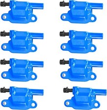 8pcs Performance LS Square High Voltage Coil Packs for GM Gen IV LS2 LS7 -Blue
