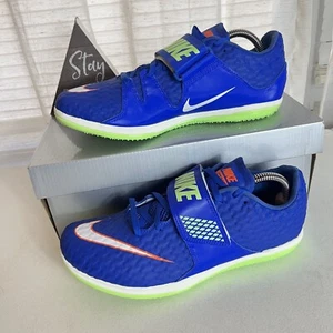 Nike High Jump Elite Racer Blue Spikes Shoes 806561-400 Men’s Size 9.5 - Picture 1 of 8