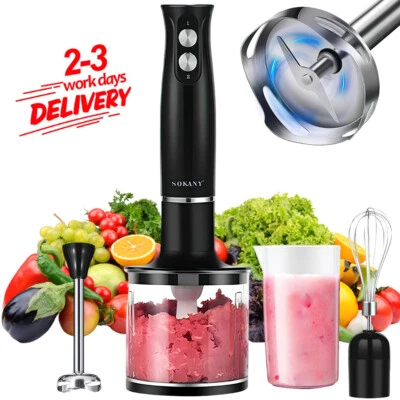 4IN1 Elektrische Pürierstab Hand Blender Stabmixer Multifunktional Handmixer DE - Bild 1 von 4