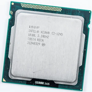 Intel Xeon E3-1245 SR00L LGA1155 3.3GHz Quad Core Processor Grade C HD Graphics - Picture 1 of 3