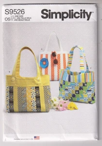 9526 SIMPLICITY - 3 Pieced HANDBAGS - Picture 1 of 2