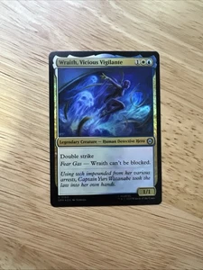 Wraith, Vicious Vigilante 0160 Uncommon Foil Spider-Man MTG - Picture 1 of 1