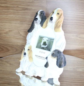 Basset Hound Picture Frame 3D Resign Ceramic great for your Pet photos NEW - Bild 1 von 24