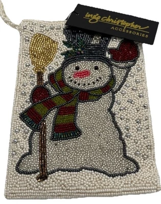 Bandolera Inge Christopher con Cuentas Muñeco de Nieve Nueva con Etiquetas Foto 1 de 4