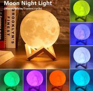 LED Moon Night Light Galaxy Book Light for Kids Bedroom Decoration Lighting - Picture 1 of 2