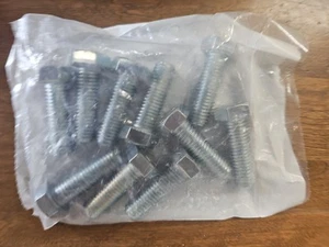 (20) 5/8-11 x 2" (FT) Hex Bolt Zinc Plated Grade 5 Cap Screw Coarse Thread - Picture 1 of 2