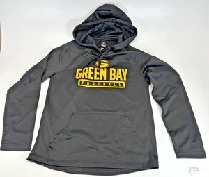 Majestic Brand NFL Green Bay Packers Football Black Sweater Hoodie Adult Men M - Picture 1 of 17