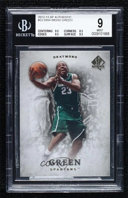 2012-13 SP Authentic Draymond Green #33 BGS 9 MINT Rookie RC - Image 1 of 2