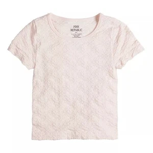 NWT PINK REPUBLIC GIRLS SHORT SLEEVE FLORAL SHIRT SIZE XS-S - Picture 1 of 1