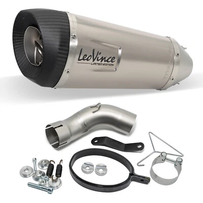 Rear silencer LeoVince SLIP-ON SBK FACTORY S, titanium, carbon cap Foto 1 de 4