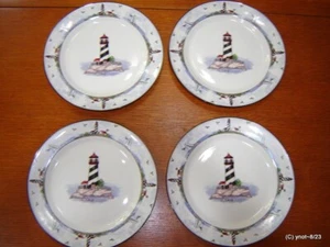 (4) Sea-Shore *PLATOS DE CENA FARO* 10,5" Gresis playa/océano/costa/surf - Imagen 1 de 5