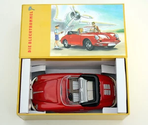 Porsche 356B Carrera 2 Cabrio Bj. 1962 ,Rojo, Modelo de Chapa De , Emb.orig - Imagen 1 de 14