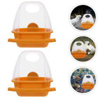 2pcs Bird Feeder Water Dispenser Hanging Food Bowl for Cage Parrot Pet Supply