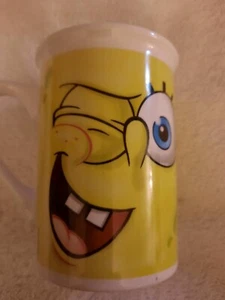 SpongeBob SquarePants Yellow Ceramic Mug Viacom 2016 - Picture 1 of 4