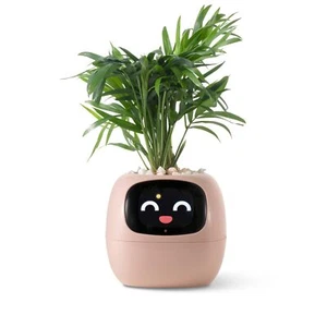 PlantsIO Smart pet Planter Robot Guidance on Plant Care with Emojis Brown - Picture 1 of 6