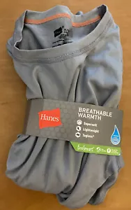 Hanes Boys' Tagless Baselayer Crew & Pant Set. Size L - Gray - Picture 1 of 8