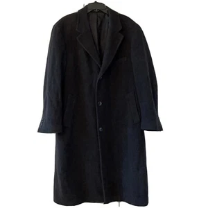 Sobretodo de colección Lauren Ralph Lauren lana cachemira gris oscuro espina de arenque para hombre 42 R - Imagen 1 de 9