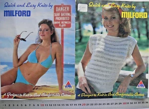 Quick N Easy Knits 3 Tops + Bikini en MILFORD Nº 4 Algodón 80-95cm 4Talla ShtSum18 - Imagen 1 de 5