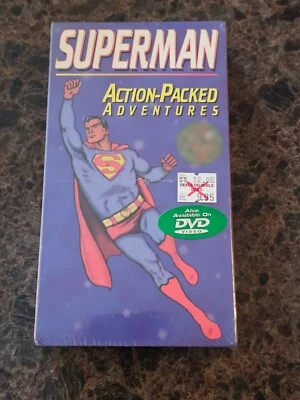 BRAND NEW Superman Action Packed Adventures (VHS, 1998) RARE Sealed OOP - Image 1 of 4