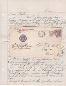 WK1- SOLDATENPOST, CAMP DODGE, IOWA 1918, LOYALITÄT ZU HEIMATKIRCHE & LAND - Bild 1 von 2