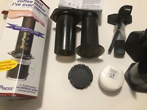 AeroPress Portable Travel Coffee Press Kit 1-3 Cups of Coffee 