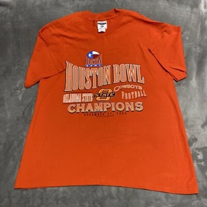 Oklahoma State Cowboys Champions - VTG 2002 Houston Bowl Short Sleeve - Large - Picture 1 of 7