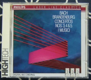 JS BACH Brandenburg Concertos Nos. 3, 4 & 5 CD (1990) I Musici - Picture 1 of 3