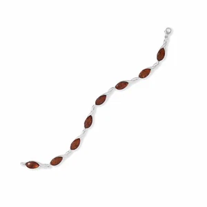 Pulsera estilo tenis ámbar báltico plata esterlina - Imagen 1 de 1