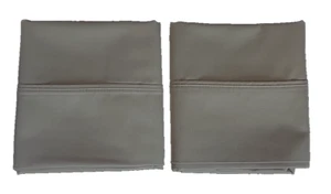 2 fundas de almohada grises 20 X 29 estándar/reina.  100 % algodón - Imagen 1 de 7