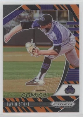 2020 Panini Prizm Draft Picks Tiger Stripes Prizm /99 Gavin Stone #PDP159 - Image 1 of 2