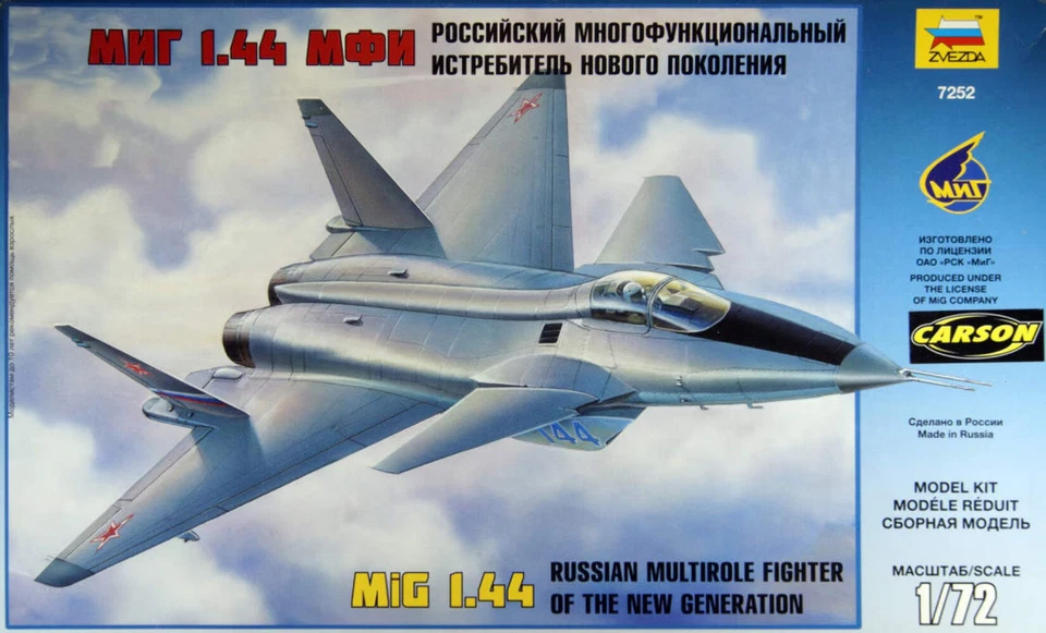 Zvezda 1/72 Caccia Multiruolo Russo Di Nuova Generazione MiG 1.44 - Immagine 1 di 1
