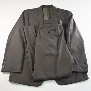 Andrew Fezza 42S 36x32 Olive Green 100% Wool Mens Jacket Pants Suit - Picture 1 of 12