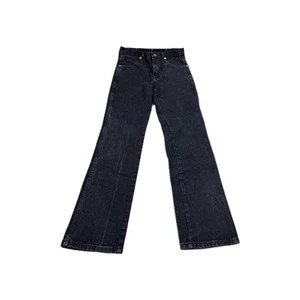 Pantalones de mezclilla Wrangler corte vaquero para hombre 30x32 negros calce original bolsillos rectos - Imagen 1 de 8