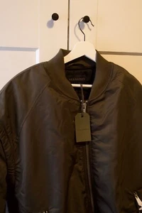 Brand New All Saints Akio Bomber Jacket Dull Khaki Size XL RRP £279 - Picture 1 of 4